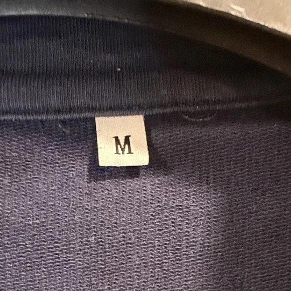 Navy Blue Men's Quarter-Zip Sweatshirt - Picture 3 of 4